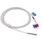 TWTADE PT100 Waterproof Temperature Sensor, Stainless Steel Probe, Range -50?-200?, 6.6Feet, MT-6340-30mm