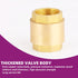 1-1/4" One Check Valve, Female Threaded Vertical Check Valve Brass Check Valve for Water Backflow Prevention for oil, Gas-Air Check Valve, Sewage Pump, etc DN32