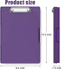 Hongri 8.5 x 11 Clipboard with Storage, Folder Nursing Clipboards Side Opening, Heavy Duty Clipboard with Dual Compartment Storage Box, Smooth Writing for Work, Office & School Supplies(Purple) by Hongri