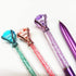 Diamond Pens Pack of 4 Cute Ballpoint Pens Retractable Ballpoint Pen gem pens Rhinestones Crystal Bling Plated Metal Color Blue Gel Ink Office Supplies Gifts for Women (4 pens)… by AIYAYI
