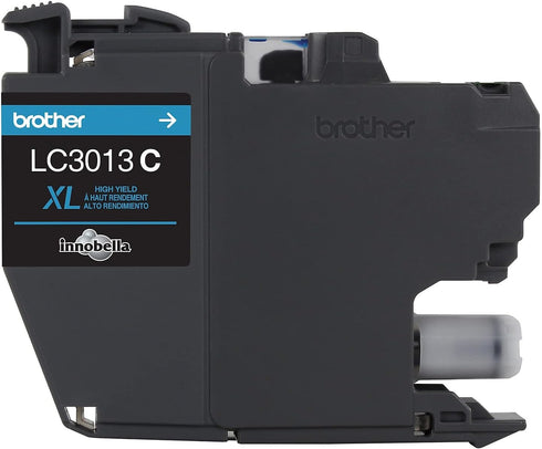 Brother Printer LC3013C Single Pack High Yield Cyan Cartridge, Up to 400 Pages