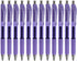 Writon Retractable Gel Pens, 12 Pack, Comfort Grip, 0.7mm Fine Point, Purple Ink