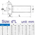 KXHFUQKS A2-70 304 M5 6/8/10-60MM 10Pcs(35mm) Stainless Steel Slotted Round Head Slot Column Cheese Screw Bolt