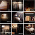 54 Counter Closet (12.5inch-54LED-1 Pack) LEPOTEC LED Under Lighting, Motion Kitchen Cabinet Light, Battery Operated