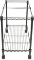 Zippem 24w 13d 18h, Single-Tier Rolling File Cart, x x Black (US Stock)