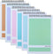 Steno Pad, 6 Pack Top Spiral Notepads, 6" x 9", 80 Sheets, Gregg Rule for Writing Notes in School and Office