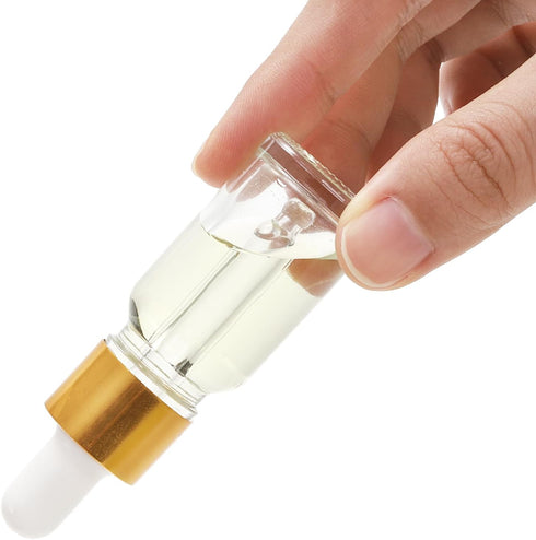 Kingrol 40 Pack Clear Glass Dropper Bottles, 10ml Tincture Bottles for Essential Oils, Perfumes, Chemistry Lab
