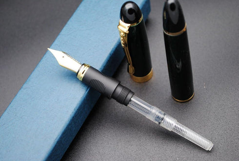 JINHAO X450 Fountain Pen, M Nib, Green Ice Flowers