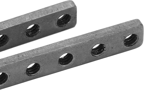Mending Plates 2Pcs in 1 Bag: Threaded Plate, 5 Holes High Accuracy Rustproof M4 Thread for Robotics Field
