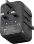 MINIX 35W Universal Travel Adapter, 6 in 1 International Power Plug with 3 USB C & 2 USB A Ports for 180+ Countries