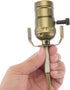 8 Inch 3 Canomo Table Lamp Kit Lamp Rewiring Kit with Harp, Lamp Pipe, Way Socket and All Parts Needed and Instructions