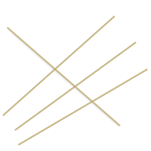 Brass Solid Round Rod Lathe Bar Stock, 1/8 Inch Diameter, 14 Inches Length, 4 PCS