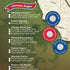 Ballpark Travel Quest Poster Set, Laminated, Includes Stickers, 17"x28", Made in the USA
