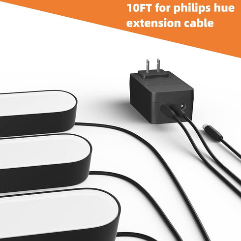 SYFLYH 3 Packs Bulb 7820430U7 440400980001 S020XM2400083 Extension Cable Cord for Philips Hue Play Light Bar and Smart