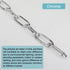 Helunsi 6 6' Lighting Chain, Feet Chrome Light Fixture Chain, Metal Chandelier Chain Extension with Connection Link