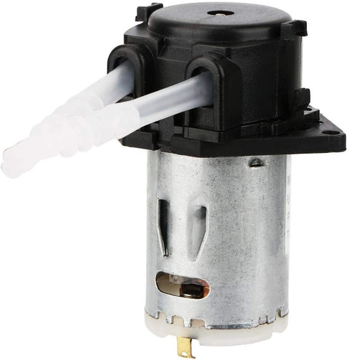24V DC Peristaltic Liquid Pump Dosing Pump for Aquarium Lab Analytical, 10ml/min - 90ml/min (Black)