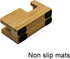 Enyuwlcm Natural Bamboo Desk Tape Dispenser, Open End Design, Made of 100% Bamboo, 1 Pack