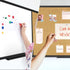 XBoard Magnetic Whiteboard 36 x 24 - Combo Dry Erase Board/Cork Board with Black Aluminum Frame, Colorful Push Pins