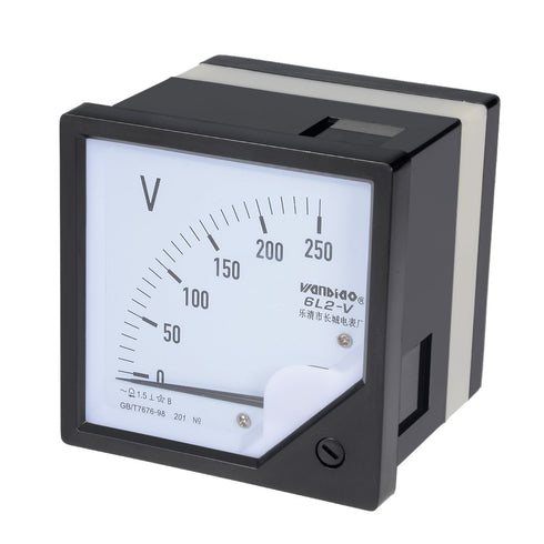 uxcell AC 0-250V Analog Panel Voltage Gauge, Volt Meter 6L2 with 1.5% Error Margin
