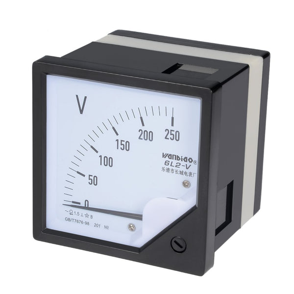 uxcell AC 0-250V Analog Panel Voltage Gauge, Volt Meter 6L2 with 1.5% Error Margin