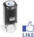 ExcelMark Thumbs Up Like Self-Inking Round Rubber Teacher Stamp with Blue Ink