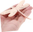 4pcs Set, OSALADI Pink Dragonfly Cabinet Knobs Vintage Zinc Alloy Dresser Drawer Handles for Cupboards, Wardrobes