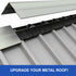 Duco 12 Inch Inside Profile R Panel Foam Closure Strips for Metal Roofing Panels - 3 Feet Long, Black Ribbed