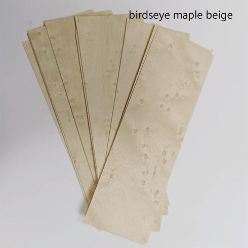 Sheet,1.5" x5.5",50 1/60" Unfinished Exotic Fingerboard Wood Veneer Pieces Without Paper Thickness,Ideal