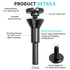 Cut-Off Wheel Mounting Mandrel for Type 1 Cutting Wheels 3/8" & 1/4" Arbor 1/4" Shank Stem 4 Pack