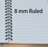 Yansanido Spiral Notebook, 4 Pcs A6 Flower Design, 80 Sheets - 160 Pages Thick Hardcover 8mm Ruled Journals for Study