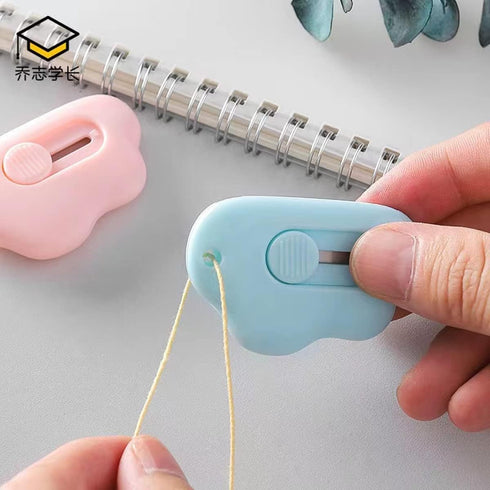 Cute Mini Art Cutter Utility Knife - 3Pcs Cloud Shaped Retractable Box Cutters for Office School DIY Crafts