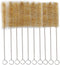 Test Tube Cleaning Brush 25mm Dia. Tan Bristles Radial Tip 8.5inch Length Tube Wash Cleaning Brush for Lab Set Chemistry, 15 Pack (8.5in) by RilexAwhile