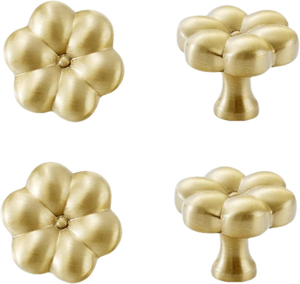 SANCHAKOU Gold Cabinet Knobs 2 Pack Shoe Cabinet Bedside Table Handle Wardrobe Cabinet