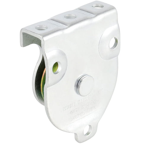 8 Packs Ceiling Mount Single Pulleys, 1-1/2 Inch Wall Mount for 3/8 Inch Cord or Rope, Zinc Plating, Working Load 420