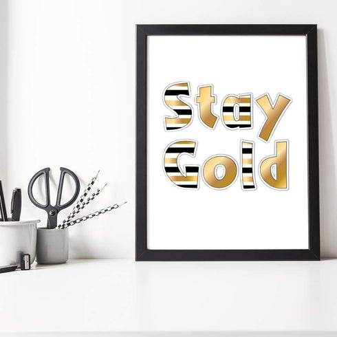 Barker Creek Letter Pop-Outs, 4" Gold, Multicolor Designer Letters for Bulletin Boards, Signs, Displays, and More