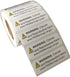 FirstZi California Prop 65 Warning Labels - CA P65 Sticker Paper Sign - 0.5x1.5 Inches - 500 Stickers per Roll