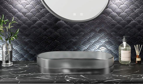XUANINY 7-Sheet Peel and Stick Metal Backsplash Tiles, Self Adhesive Aluminum Mosaic 3D Wall Sticker for Kitchen Decor