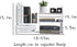 YGYQZ Adjustable PVC Desktop Organizer Storage Rack - White Desk Shelf for Office, Women, Dormitory & Home Decor
