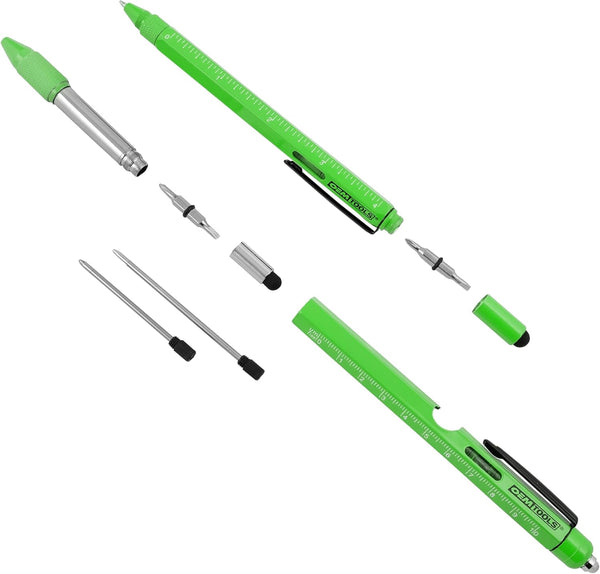 OEMTOOLS 22670 Multi-Tool Pen Set, 2 Piece Ballpoint EDC Pen Stylus Combo, Great Gift for Dad