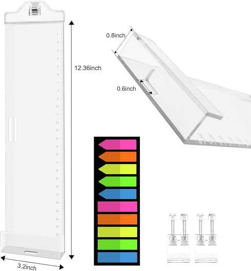 RITPHI 2 Pcs Monitor Memo Boards for Computer,Office Desk Accessories, Multifunction Acrylic Screen Message Reminder