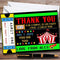 The Card Zoo Circus Carnival Ticket Personalized Childrens Birthday Party Thank You Cards