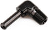 1/4" NPT Male to 3/8" Hose Barb Fitting Adapter - 90 Degree Aluminum Black for 6AN Push on Hose