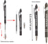 PASISIBICK 12 Pieces Funny Sarcastic Ballpoint Pens - Office Snarky Touch Screen Stylus Pen, Black Ink (12 Color,