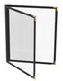 ZQP 12 Pcs Black Menu Covers, 8.5x11 Letter Size, 2 Page 4