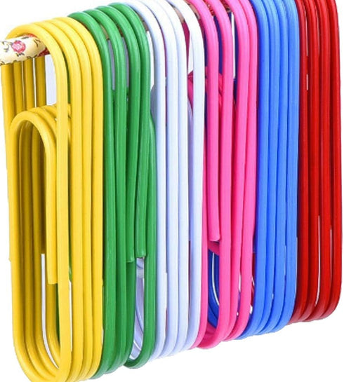 Drema 4-Inch Large Paper Clips, 30pcs Jumbo Vinyl Coated Paper Clips for Files