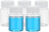 PATIKIL 5 Pcs 50ml Reagent Bottles, PET Wide Mouth Round Bottles with Screw Cap for Lab Water Reagent Storage