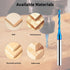 EANOSIC 1/4 inch 1/8 inch 3 inch Upcut Spiral Router Bit Shank, Cutting Diameter, Extra Long Solid Carbide with Nano