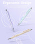 Nicpro 4 PCS Pastel Mechanical Pencil 0.7mm, Cute Fast Click Mechanical Pencils Set with 8 Tubes HB Lead Refills,