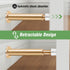 KOLAKO Wall Mount Door Stoppers, 4.4 Inch Spring Loaded Door Stops Bumper with White Rubber Tip