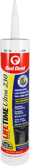 Red Devil 0770 Lifetime Ultra 230 Premium Elastomeric Acrylic Latex Sealant, 10.1 oz, White